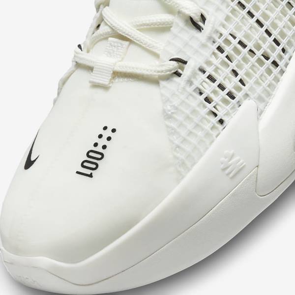 Buty Do Koszykówki Damskie Nike Air Zoom G.T. Jump Białe Czarne Białe | NK467GEX