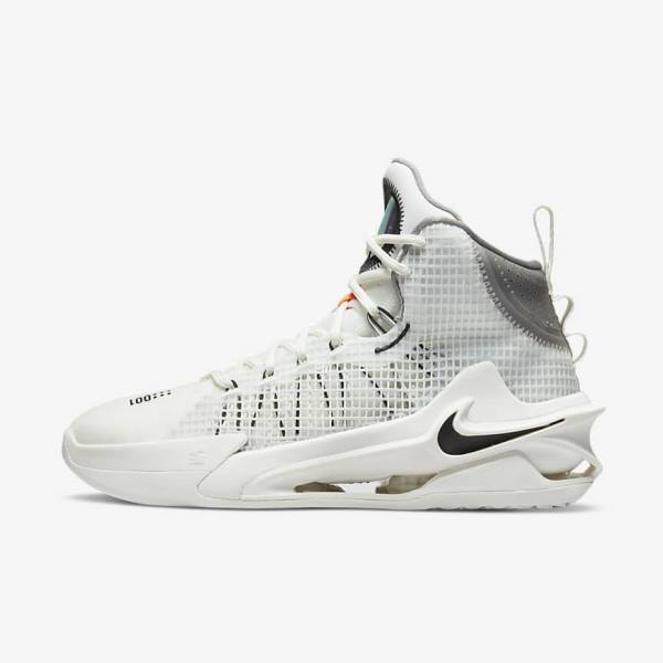 Buty Do Koszykówki Damskie Nike Air Zoom G.T. Jump Białe Czarne Białe | NK467GEX