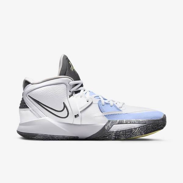 Buty Do Koszykówki Damskie Nike Kyrie Infinity Białe Głęboka Niebieskie Szare | NK538CPW