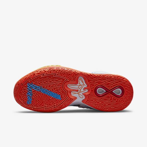 Buty Do Koszykówki Damskie Nike Kyrie Infinity Białe Czerwone Złote Głęboka Niebieskie | NK796IKD