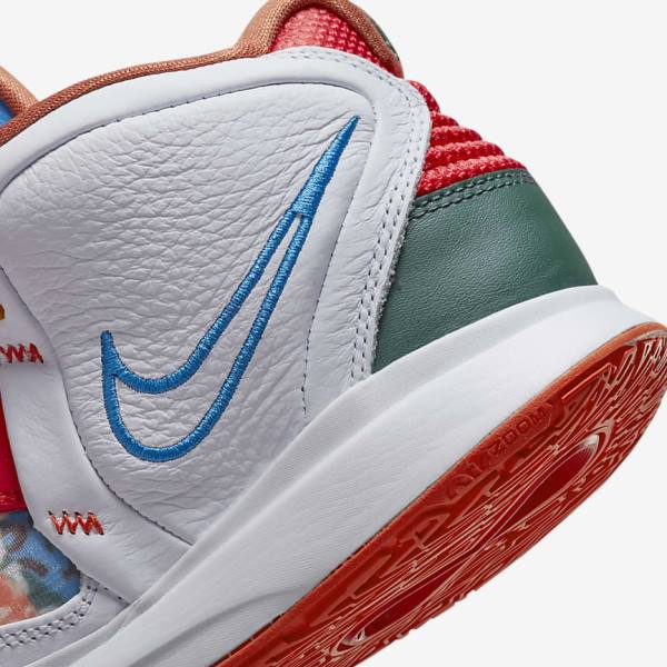 Buty Do Koszykówki Damskie Nike Kyrie Infinity Białe Czerwone Złote Głęboka Niebieskie | NK796IKD