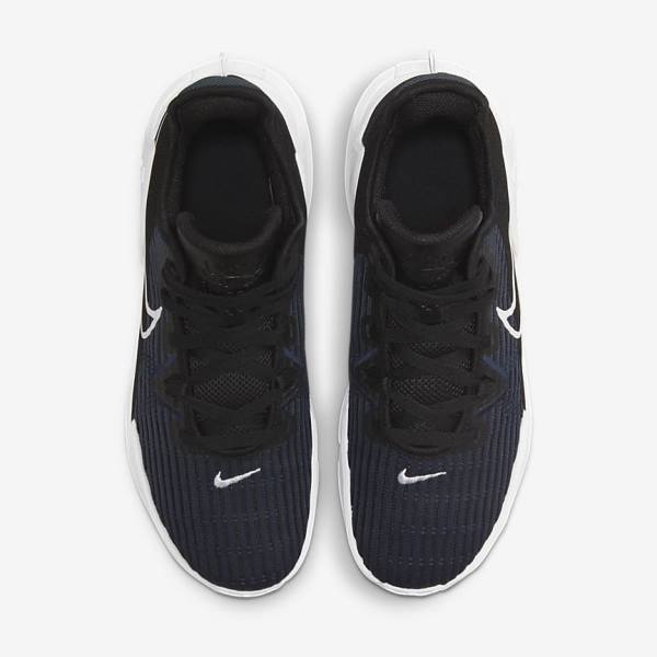 Buty Do Koszykówki Damskie Nike LeBron Witness 6 Czarne Ciemny Obsidian Białe | NK460FQM