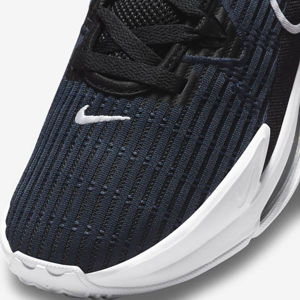 Buty Do Koszykówki Damskie Nike LeBron Witness 6 Czarne Ciemny Obsidian Białe | NK460FQM