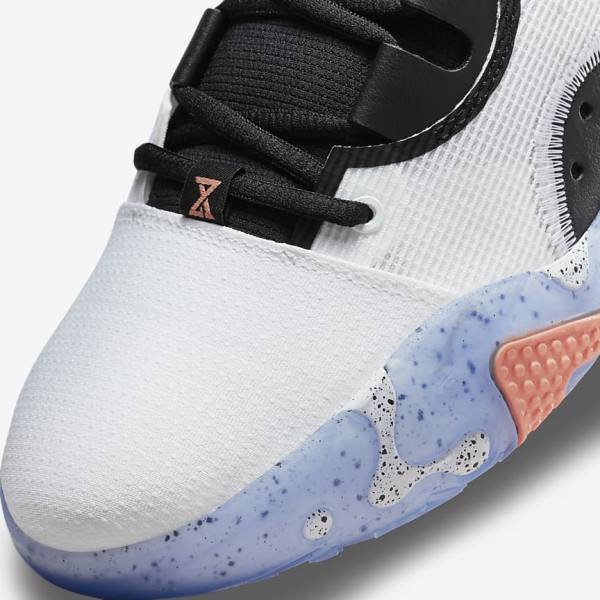 Buty Do Koszykówki Damskie Nike PG 6 Białe Czarne Niebieskie Czerwone | NK432SDK