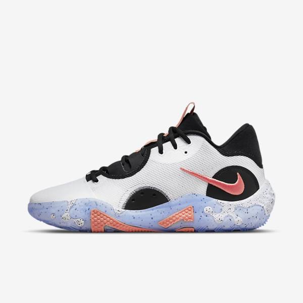 Buty Do Koszykówki Damskie Nike PG 6 Białe Czarne Niebieskie Czerwone | NK432SDK