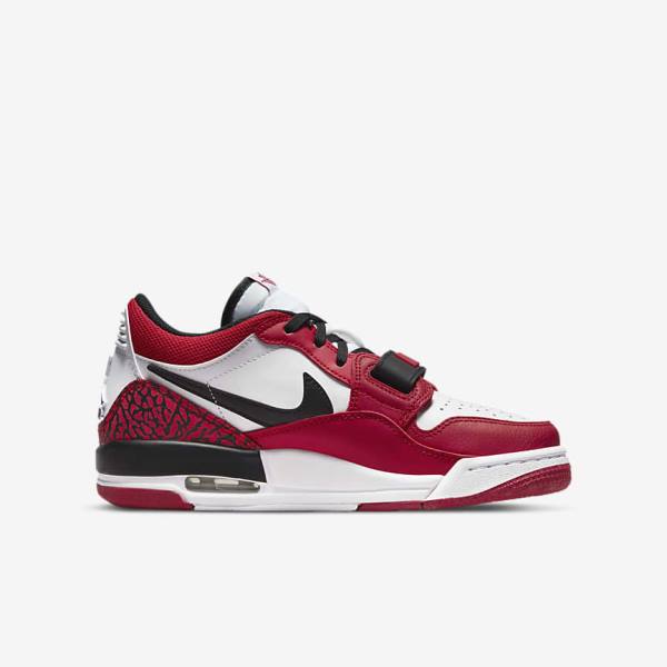 Buty Do Koszykówki Dziecięce Nike Air Jordan Legacy 312 Low Older Białe Czerwone Czarne | NK065WNV