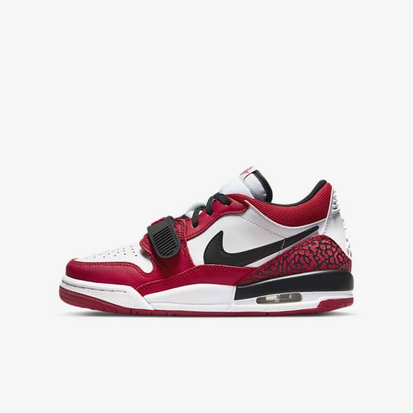 Buty Do Koszykówki Dziecięce Nike Air Jordan Legacy 312 Low Older Białe Czerwone Czarne | NK065WNV