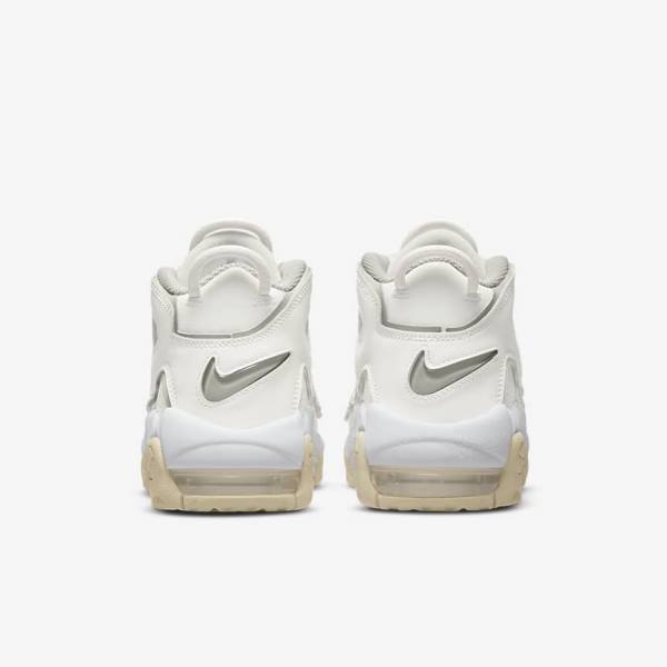 Buty Do Koszykówki Dziecięce Nike Air More Uptempo Older Białe Brązowe Głęboka | NK958KZF