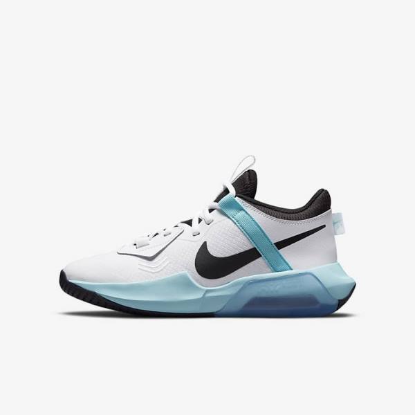 Buty Do Koszykówki Dziecięce Nike Air Zoom Crossover Older Białe Czarne | NK640MTZ