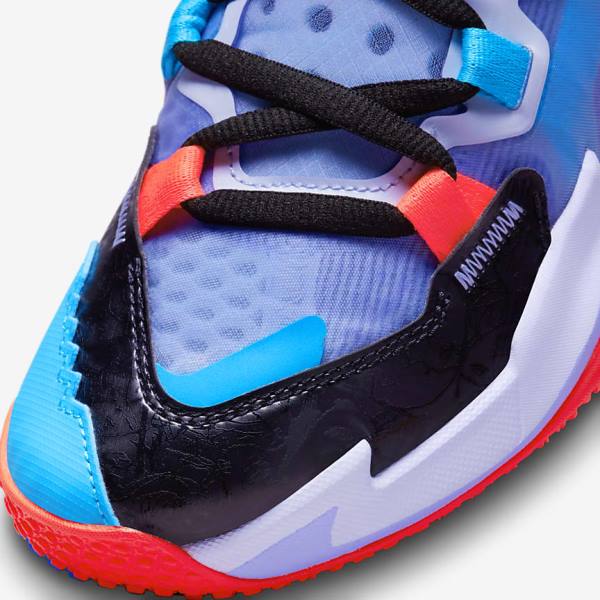 Buty Do Koszykówki Dziecięce Nike Jordan Why Not Zer0.5 Older Czarne Niebieskie Głęboka Czerwone | NK306MEK