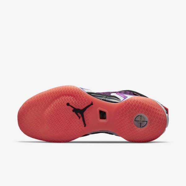 Buty Do Koszykówki Męskie Nike Air Jordan XXXVI First Light Czarne Białe Głęboka Mango Fioletowe | NK936RXV