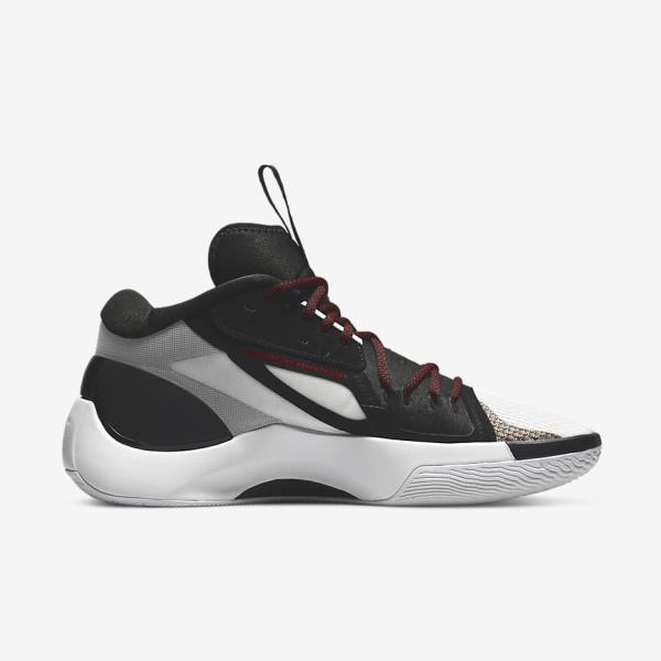 Buty Do Koszykówki Męskie Nike Jordan Zoom Separate Czarne Białe Niebieskie Szare Czerwone | NK127XSE