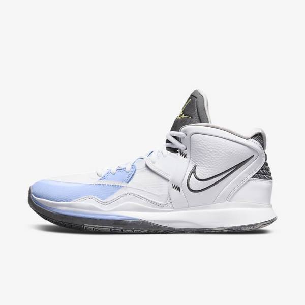 Buty Do Koszykówki Męskie Nike Kyrie Infinity Białe Głęboka Niebieskie Szare | NK524CTD