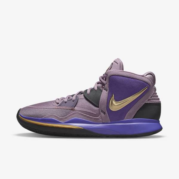 Buty Do Koszykówki Męskie Nike Kyrie Infinity Fioletowe Metal Złote | NK793WUV