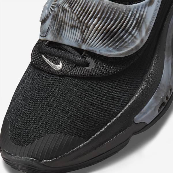 Buty Do Koszykówki Męskie Nike Zoom Freak 3 Czarne Szare Różowe Metal Srebrne | NK208SAU