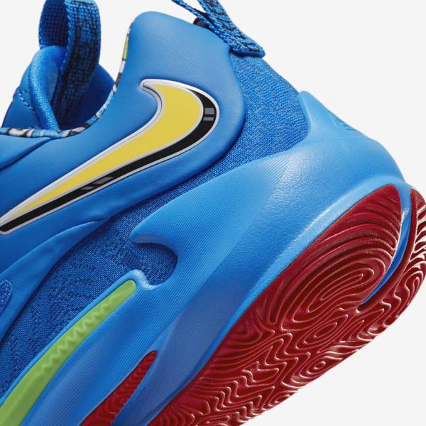 Buty Do Koszykówki Męskie Nike Zoom Freak 3 Niebieskie Białe Czerwone Czarne | NK470ZSH