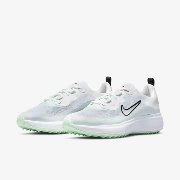 Buty Golfowe Damskie Nike Ace Summerlite Białe Platyna Mięta Czarne | NK864CHQ