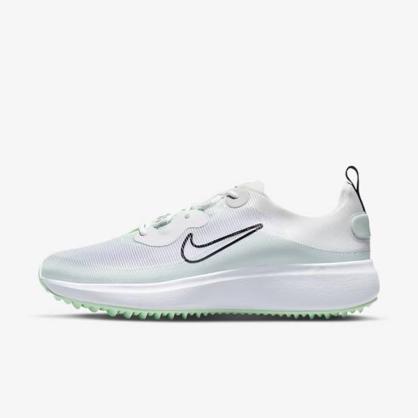 Buty Golfowe Damskie Nike Ace Summerlite Białe Platyna Mięta Czarne | NK864CHQ