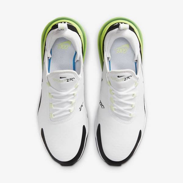 Buty Golfowe Damskie Nike Air Max 270 G Białe Czarne | NK405IMG