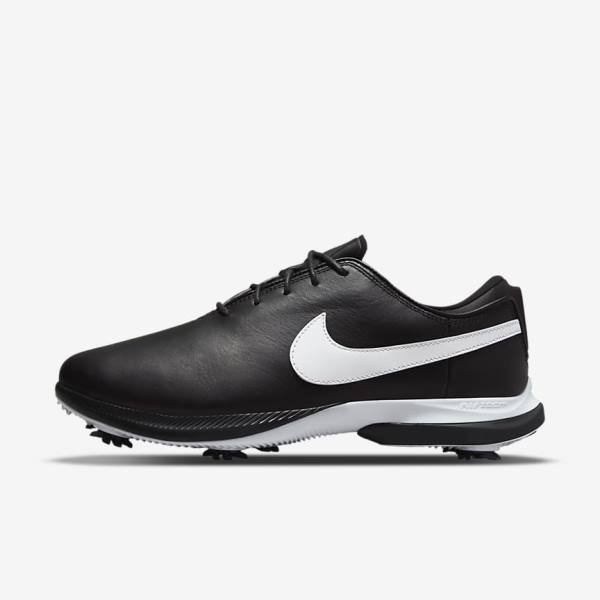 Buty Golfowe Damskie Nike Air Zoom Victory Tour 2 Czarne Białe | NK043HXV