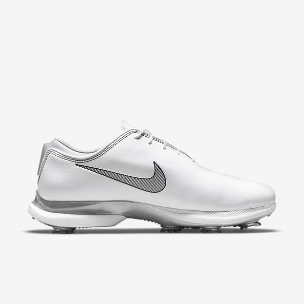 Buty Golfowe Damskie Nike Air Zoom Victory Tour 2 Białe Metal Platyna Czarne | NK824PIV