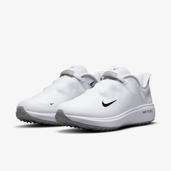 Buty Golfowe Damskie Nike React Ace Tour Białe Głęboka Szare Czarne | NK295YPM