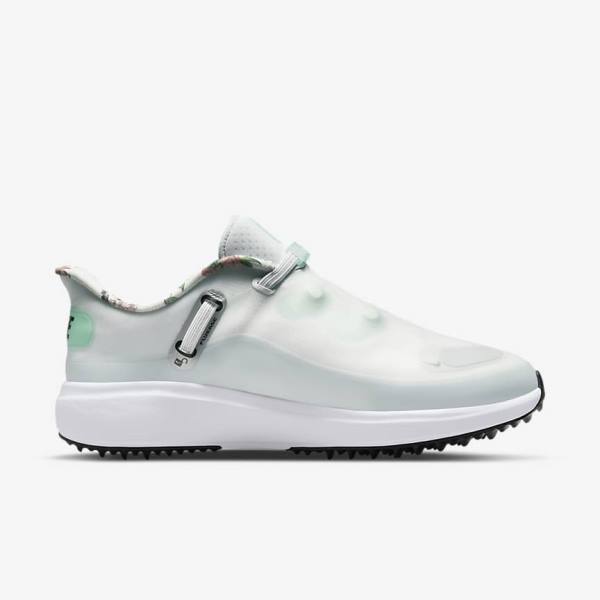 Buty Golfowe Damskie Nike React Ace Tour Białe Platyna Mięta Czarne | NK327ZJW