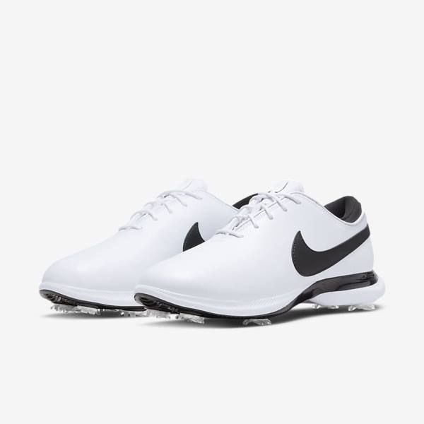 Buty Golfowe Męskie Nike Air Zoom Victory Tour 2 Białe Czarne | NK912XHG