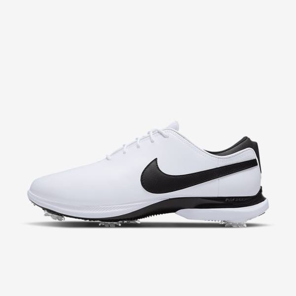 Buty Golfowe Męskie Nike Air Zoom Victory Tour 2 Białe Czarne | NK912XHG