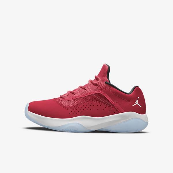 Buty Jordan Dziecięce Nike Air Jordan 11 CMFT Low Older Czerwone Czarne Białe | NK310ZGF