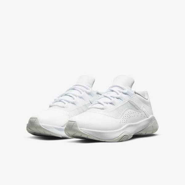 Buty Jordan Dziecięce Nike Air Jordan 11 CMFT Low Older Białe Platyna | NK706CHB