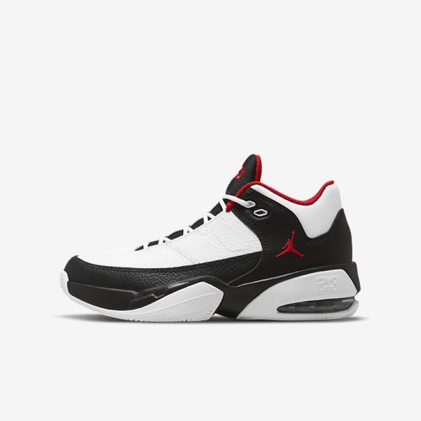 Buty Jordan Dziecięce Nike Jordan Max Aura 3 Older Białe Czarne Czerwone | NK257XAF