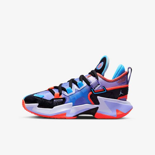 Buty Jordan Dziecięce Nike Jordan Why Not Zer0.5 Older Czarne Niebieskie Głęboka Czerwone | NK876FBD