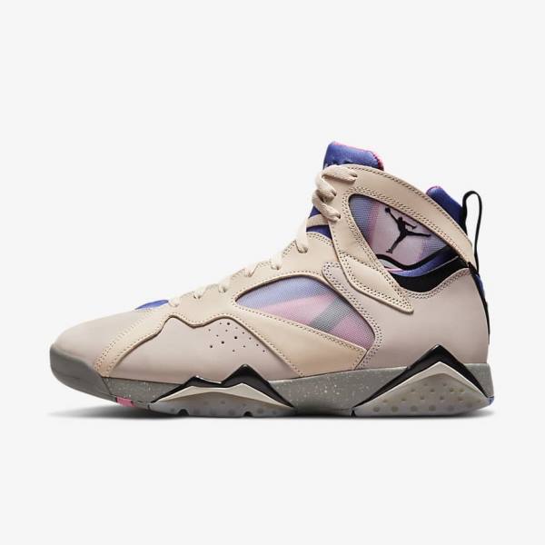 Buty Jordan Męskie Nike Air Jordan 7 Retro SE Niebieskie Czarne | NK452GDQ