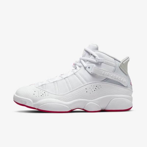 Buty Jordan Męskie Nike Jordan 6 Rings Białe Platyna | NK045OMV