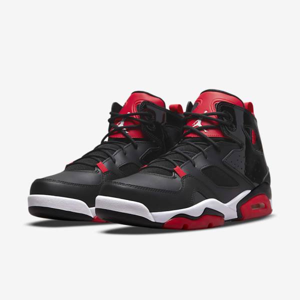 Buty Jordan Męskie Nike Jordan Flight Club 91 Czarne Czerwone Białe | NK258JVA