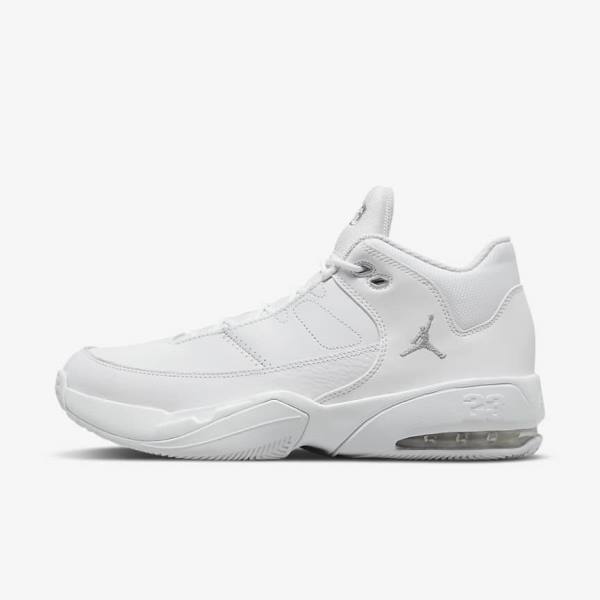 Buty Jordan Męskie Nike Jordan Max Aura 3 Białe Metal Srebrne | NK139UEN