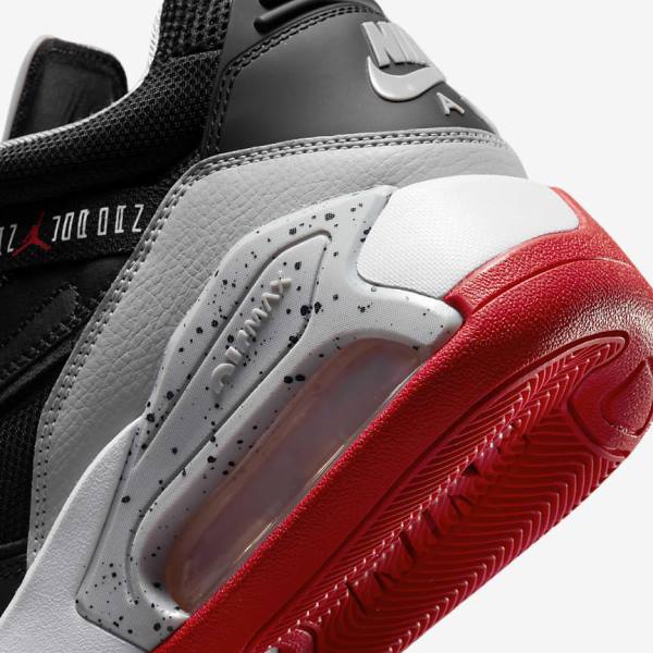 Buty Jordan Męskie Nike Jordan Point Lane Czarne Szare Białe Czerwone | NK085DRG