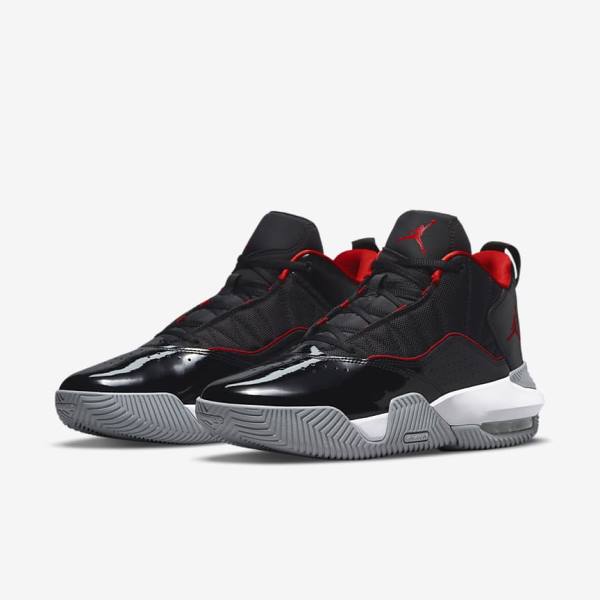 Buty Jordan Męskie Nike Jordan Stay Loyal Czarne Białe Szare Czerwone | NK596UMR