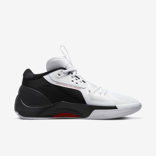 Buty Jordan Męskie Nike Jordan Zoom Separate Czarne Białe Czerwone | NK859SEP