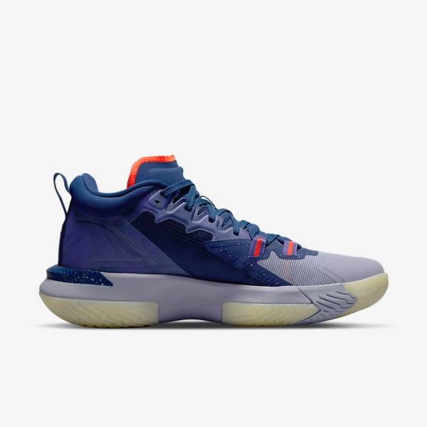 Buty Jordan Męskie Nike Zion 1 ZNA Niebieskie Fioletowe Indygo Głęboka Czerwone | NK021GBX