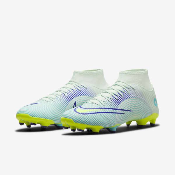 Buty Piłkarskie Damskie Nike Mercurial Dream Speed Superfly 8 Academy MG Multi-Grounds Zielone Fioletowe Zielone | NK725SUD