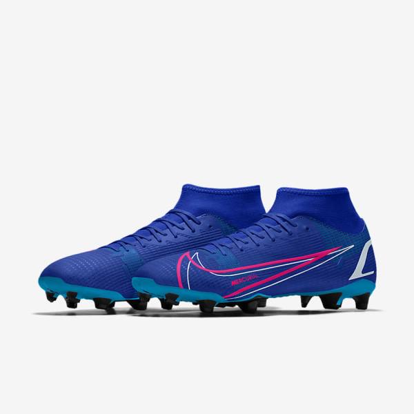 Buty Piłkarskie Damskie Nike Mercurial Superfly 8 Academy By You Custom Kolorowe | NK037RYG