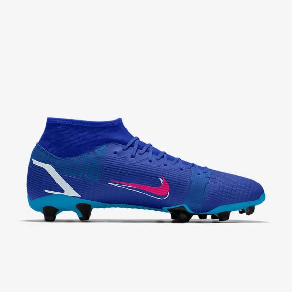 Buty Piłkarskie Damskie Nike Mercurial Superfly 8 Academy By You Custom Kolorowe | NK037RYG