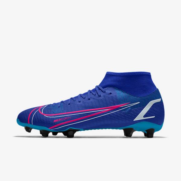 Buty Piłkarskie Damskie Nike Mercurial Superfly 8 Academy By You Custom Kolorowe | NK037RYG