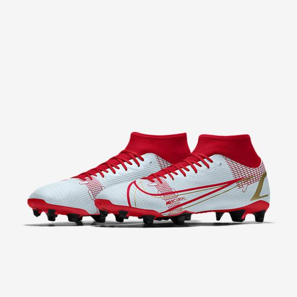 Buty Piłkarskie Damskie Nike Mercurial Superfly 8 Academy By You Custom Kolorowe | NK062BPA