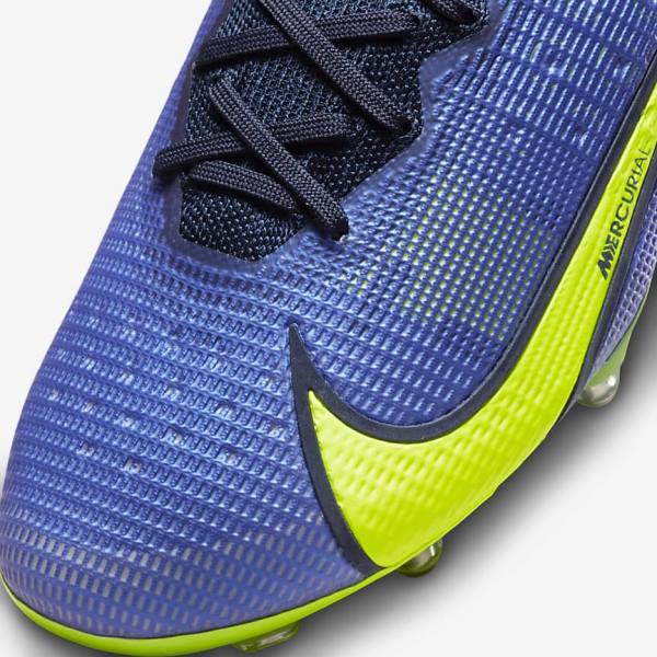 Buty Piłkarskie Damskie Nike Mercurial Superfly 8 Elite SG-Pro AC Soft-Ground Niebieskie | NK425KAH