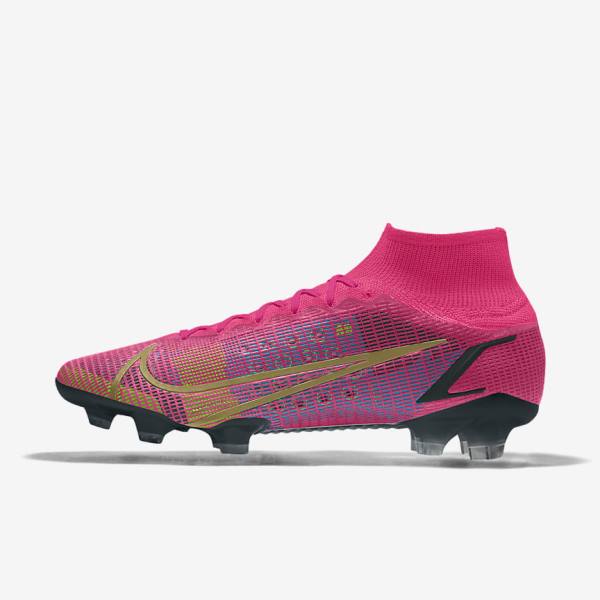 Buty Piłkarskie Damskie Nike Mercurial Superfly 8 Elite By You Custom Kolorowe | NK532LZC