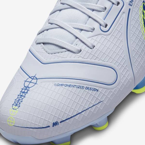 Buty Piłkarskie Damskie Nike Mercurial Superfly 8 Academy MG Multi-Grounds Szare Głęboka Niebieskie Ciemny Niebieskie | NK582JHF