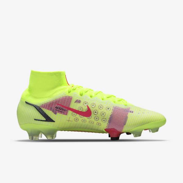 Buty Piłkarskie Damskie Nike Mercurial Superfly 8 Elite FG Firm-Grounds Czarne Głęboka Czerwone | NK640AGX